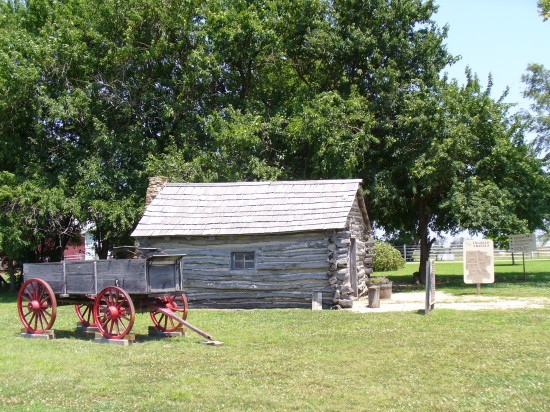 The cabin is a replica - but is placed as accurately as possible