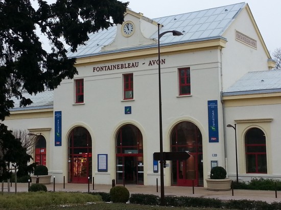 The train station at Fountainebleau 