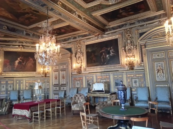 The King XIII Salon, the room in which he was born in 1601. It was redecorated just after his birth.