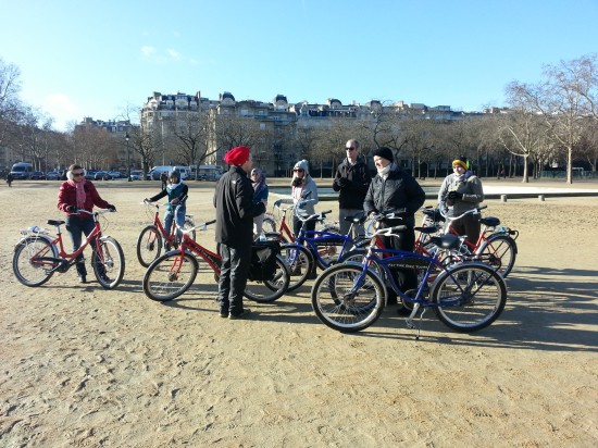 Our group with our guide, Rick, and his bright red hat. You could always spot him!