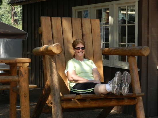 Paul Bunyan's chair. Where else have you seen this photo?