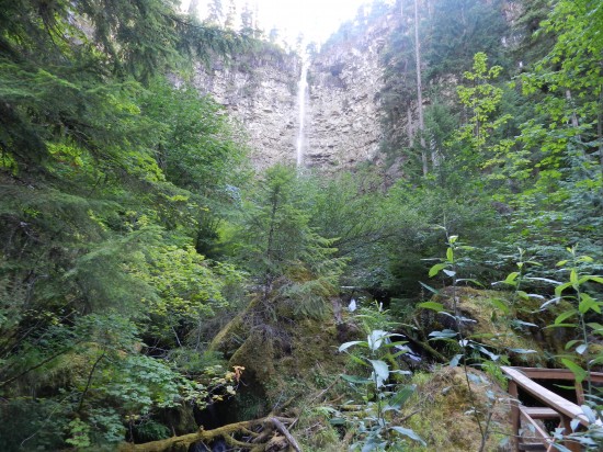 First glimpse of the falls