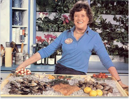 Julia Child photo credit: http://www.juliachildfoundation.org/tv.html