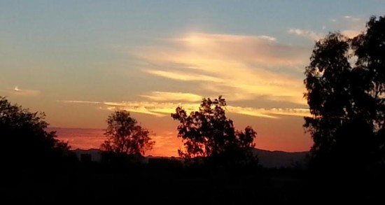 Sunset over Tucson