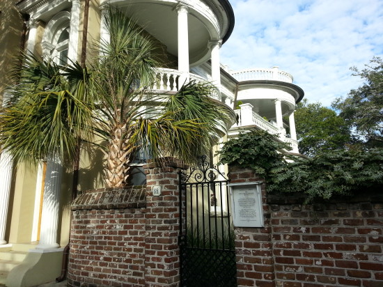 Note the 2nd story balconies - can you see Scarlett? 