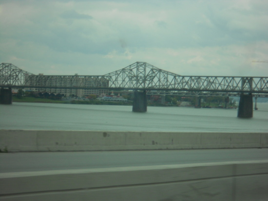 The Ohio River near downtown Louisville, KY