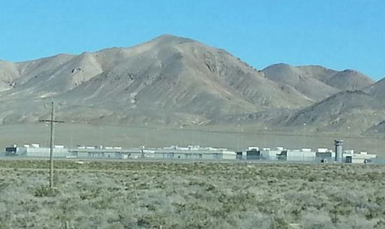 Prison in the middle of nowhere NV. I can't imagine the inmates would even think of escaping. Where would they go? But I always love the signs near prisons, no hitch hiking allowed. Ha!
