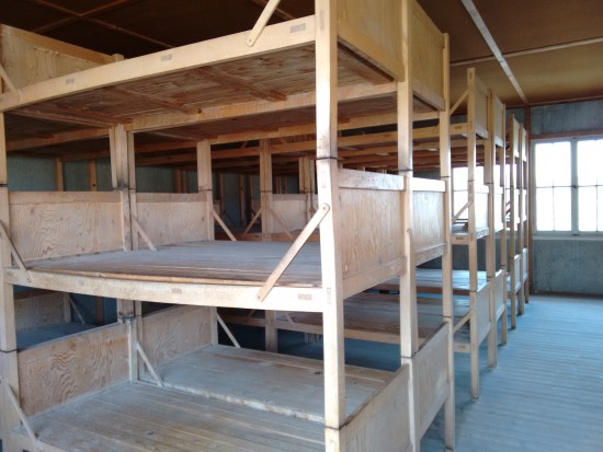 As the number of prisoners increased the sleeping cots increased. This is phase 2 of the camp.