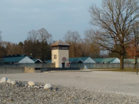 The entrance to the convent grounds is through a former guard tower.