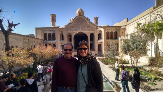 An historical home in Kashan. The legend tells us that a suitor wanted to marry a young woman. Her father told him that if he could build a home as nice as his, then he could marry his daughter. The suitor went out and built a home bigger and better and sure enough, he married the girl.