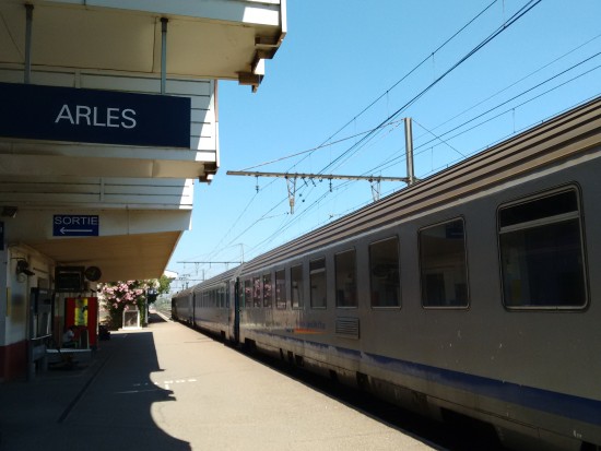 The platform in Arles, France.