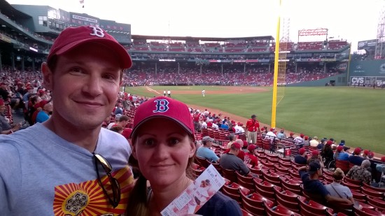 Red Sox game in Boston